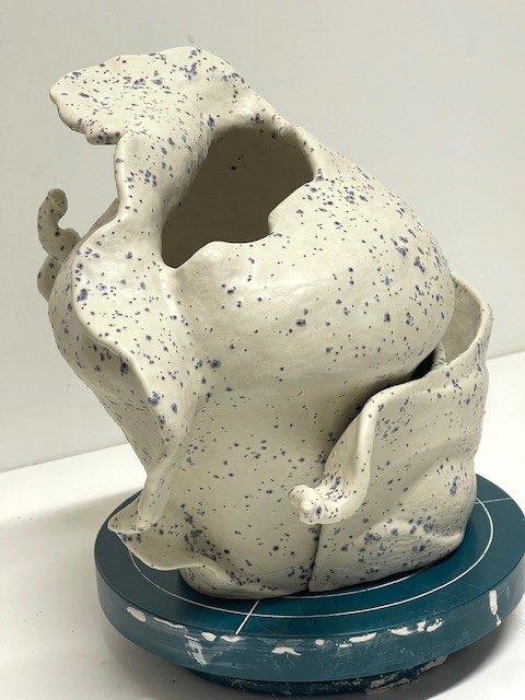 Holding Memory, two Raku ceramic vessels