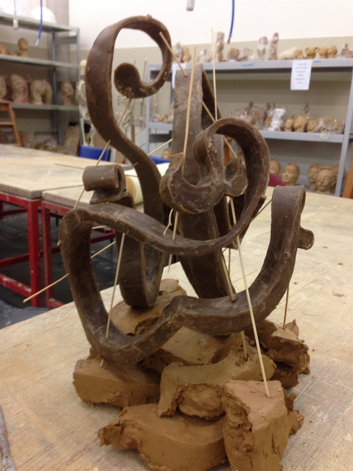 LOVE — wax model ready for casting