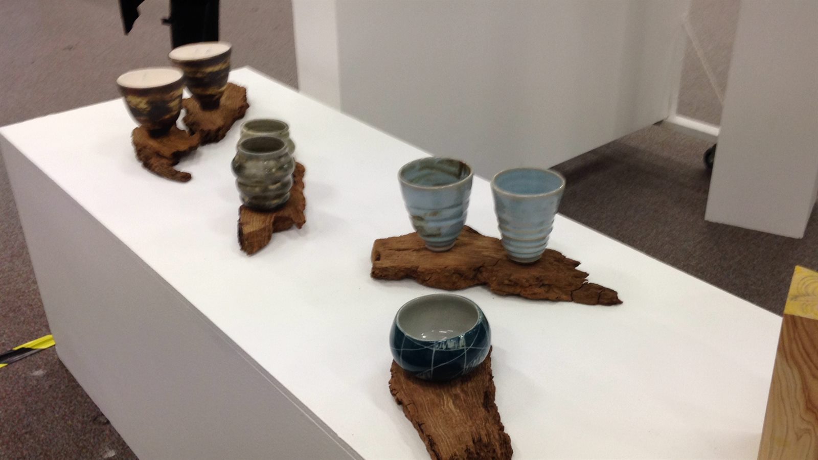 Wheel-thrown stoneware pots